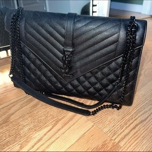 YSL Black Envelope Bag